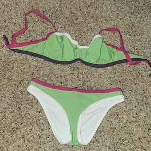 Prince Bright Green and Hot Pink Swim Set